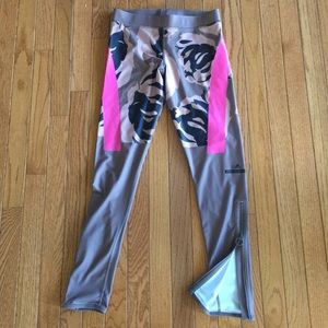 Stella McCartney Adidas tights w/ zippers sz Small